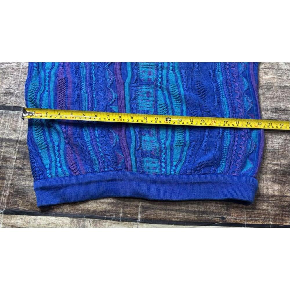 COOGI Multi-Blue Patterned Crewneck Sweater - Picture 14 of 15